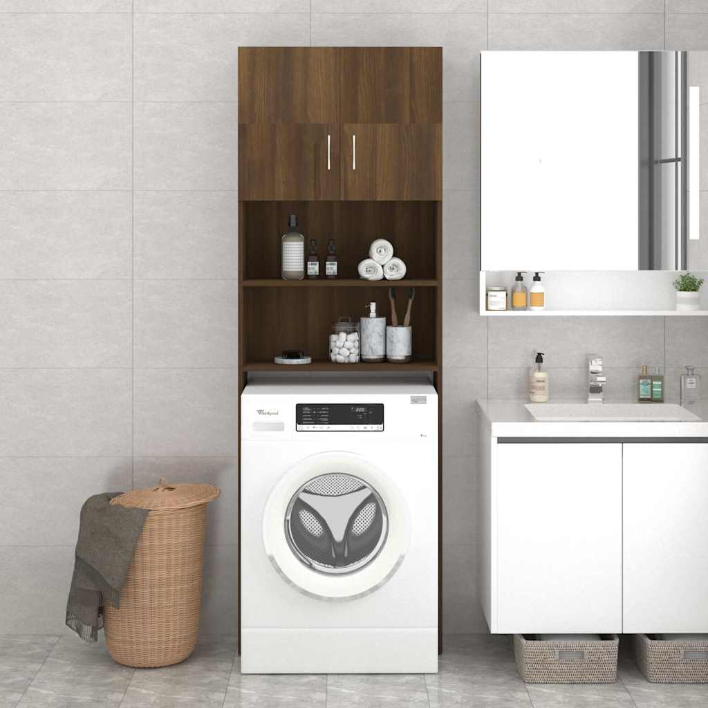 Mobile Per Lavatrice 64X25,5X190 Cm
