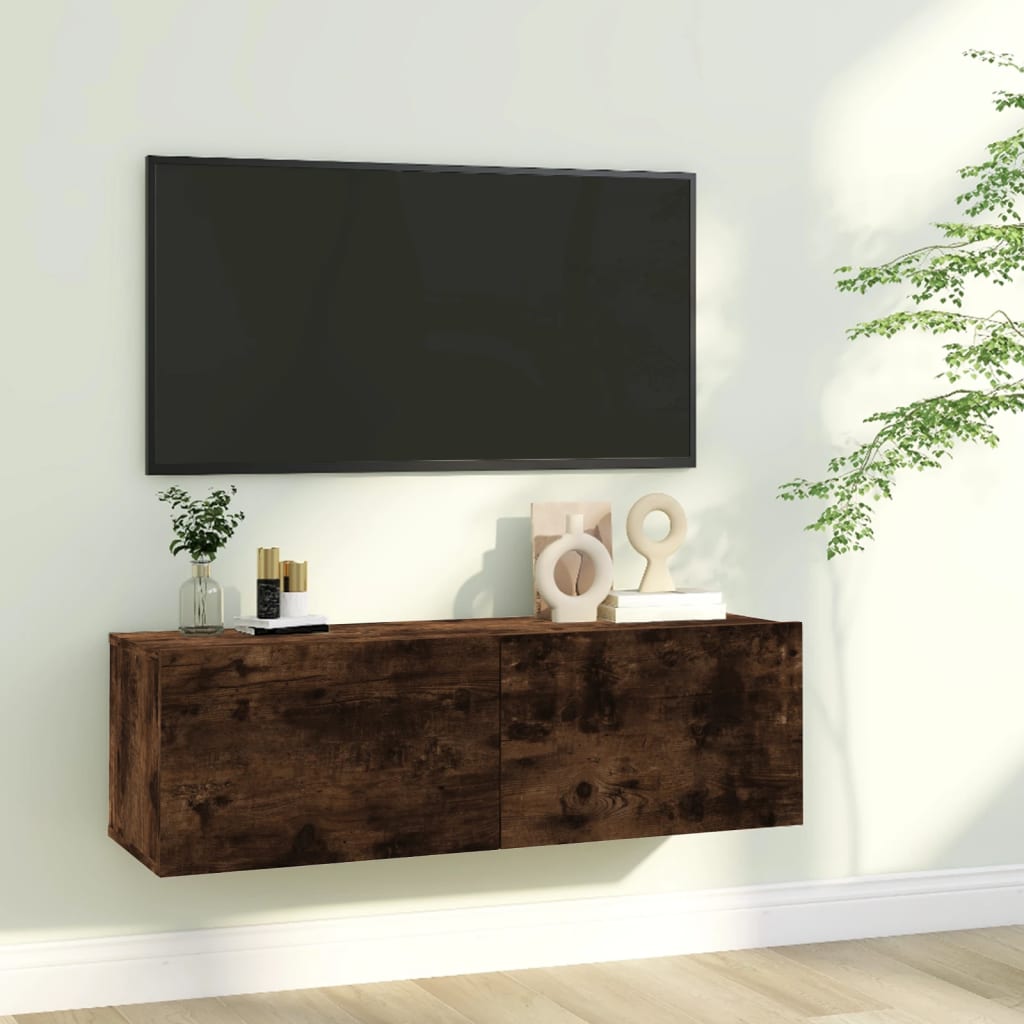 Mobili Tv A Parete 2Pz 80X30X30 Cm