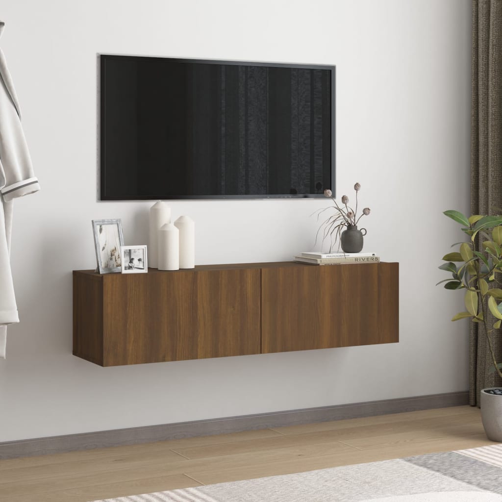 Mobili Tv A Parete 2Pz 80X30X30 Cm