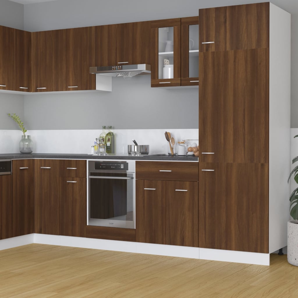 Mobile Da Forno Lyon 60X46X81,5 Cm Rovere Marrone