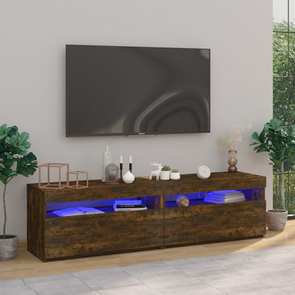 Mobili Porta Tv Con Luci Led 2 Pz 75X35X40 Cm
