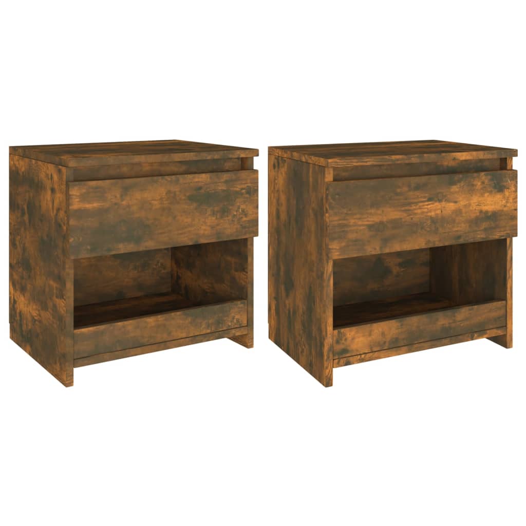 Comodini 2Pz 40X30X39Cm In Legno Multistrato