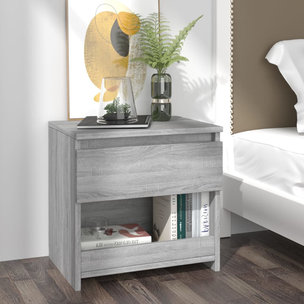 Comodini 2Pz 40X30X39Cm In Legno Multistrato