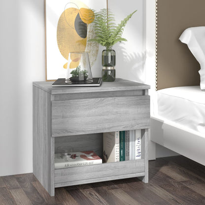 Comodini 2Pz 40X30X39Cm In Legno Multistrato