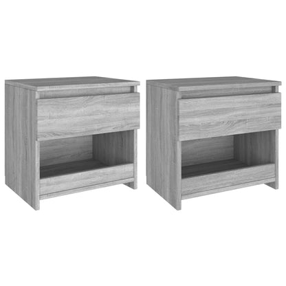 Comodini 2Pz 40X30X39Cm In Legno Multistrato