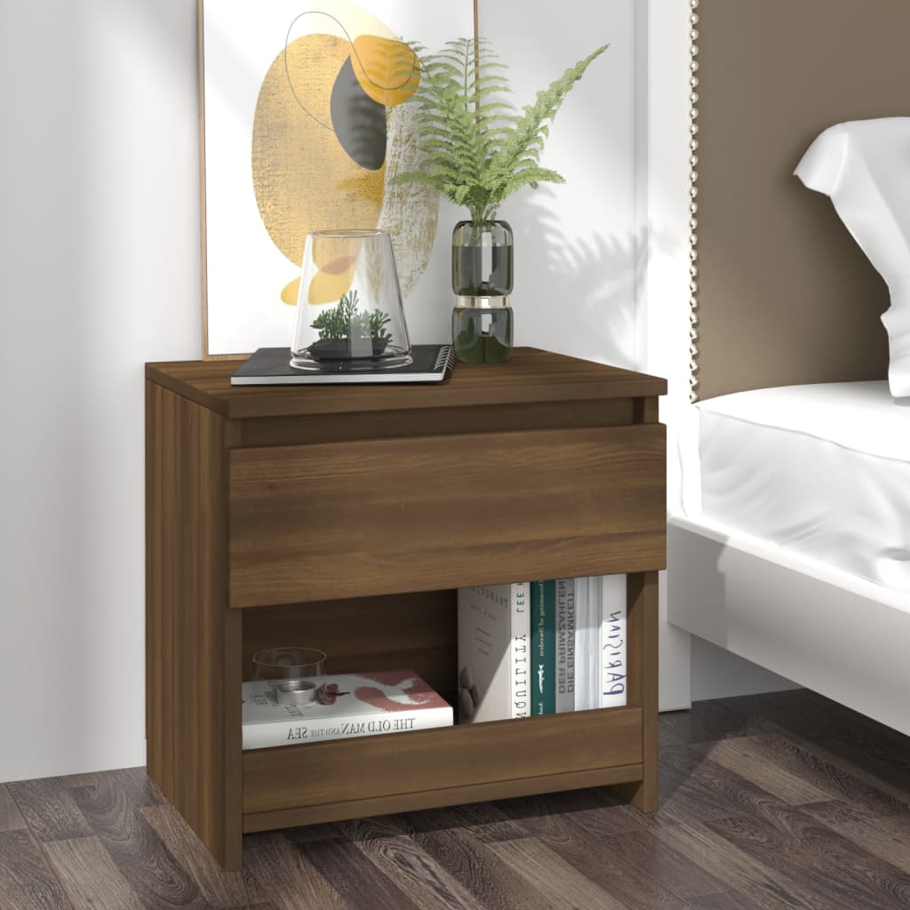 Comodini 2Pz 40X30X39Cm In Legno Multistrato