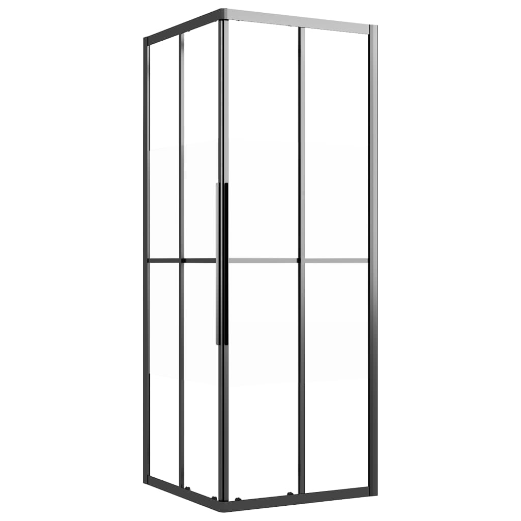 Cabina Doccia Esg Semi Smerigliato Nera