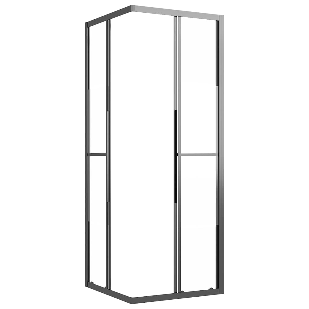 Cabina Doccia Esg Semi Smerigliato Nera