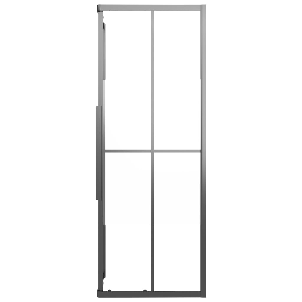 Cabina Doccia Esg Semi Smerigliato Nera