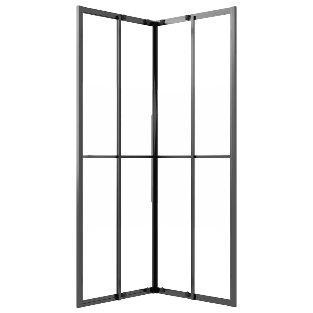 Cabina Doccia Esg Semi Smerigliato Nera