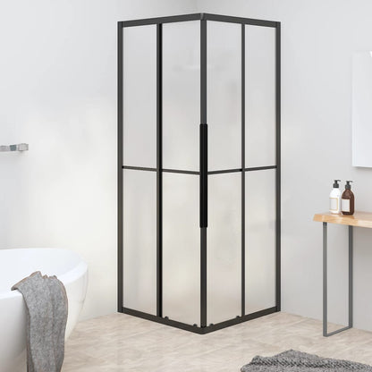 Cabina Doccia Esg Semi Smerigliato Nera