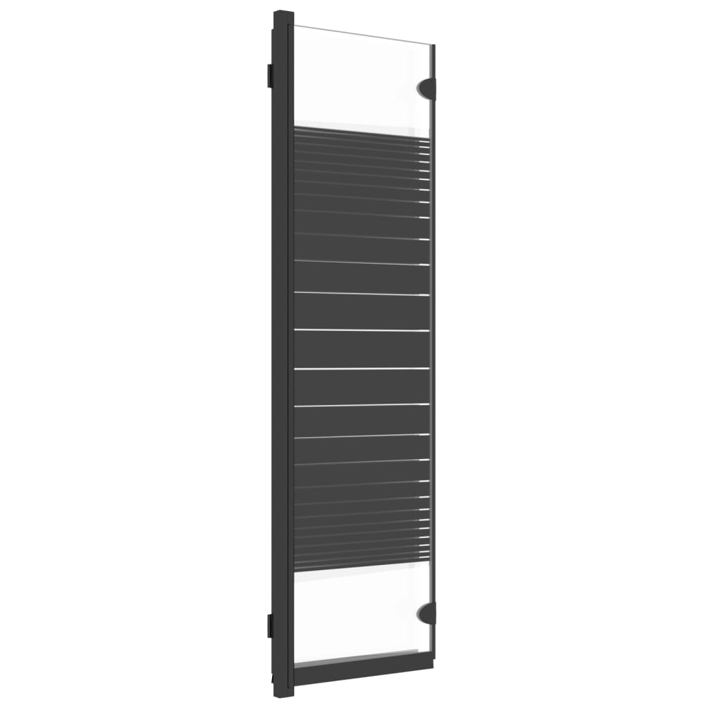 Box Doccia Pieghevole 3 Pannelli 130X130 Cm In Esg Nero