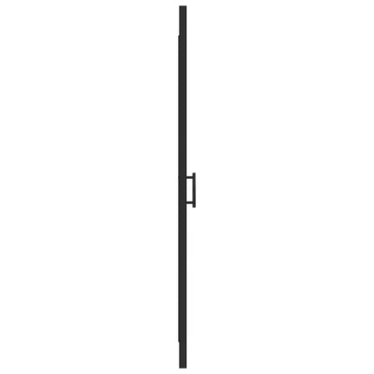 Parete Doccia Vetro Temperato Semi Smerigliato Nero
