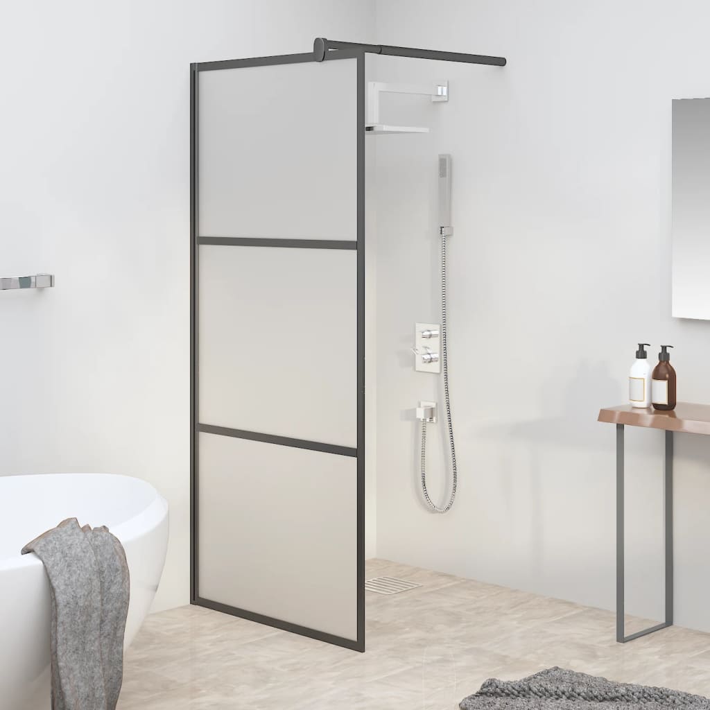 Parete Doccia Walk In In Vetro Smerigliato Esg