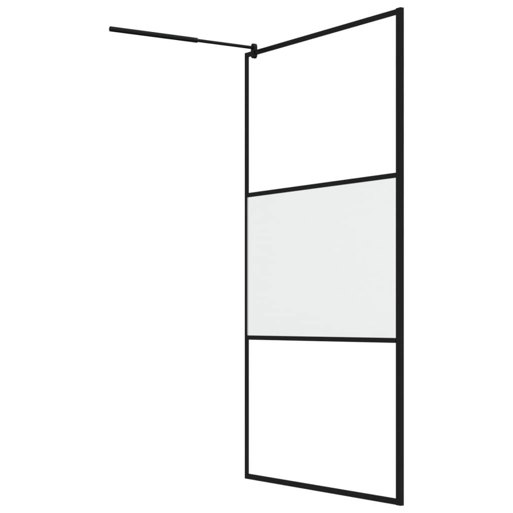 Parete Doccia Walk In In Vetro Smerigliato Esg