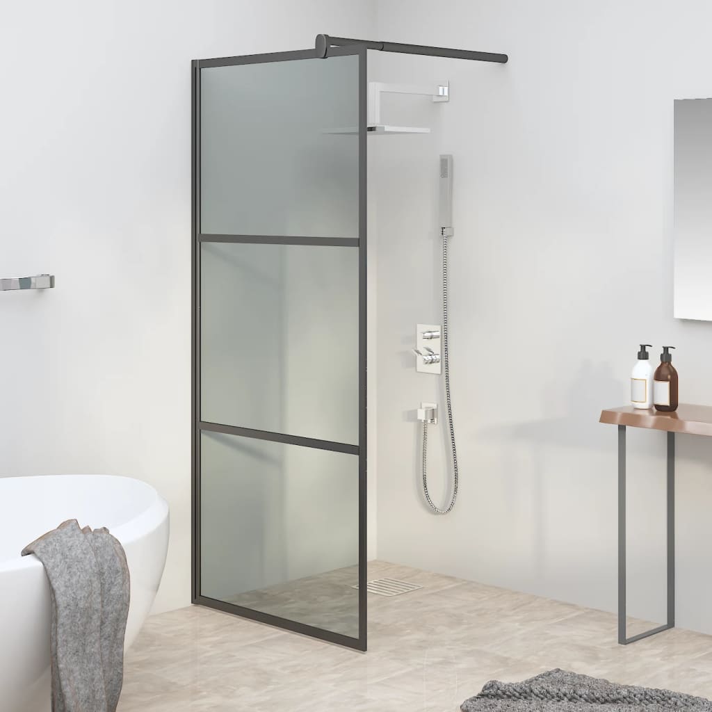 Parete Doccia Walk In In Vetro Smerigliato Esg