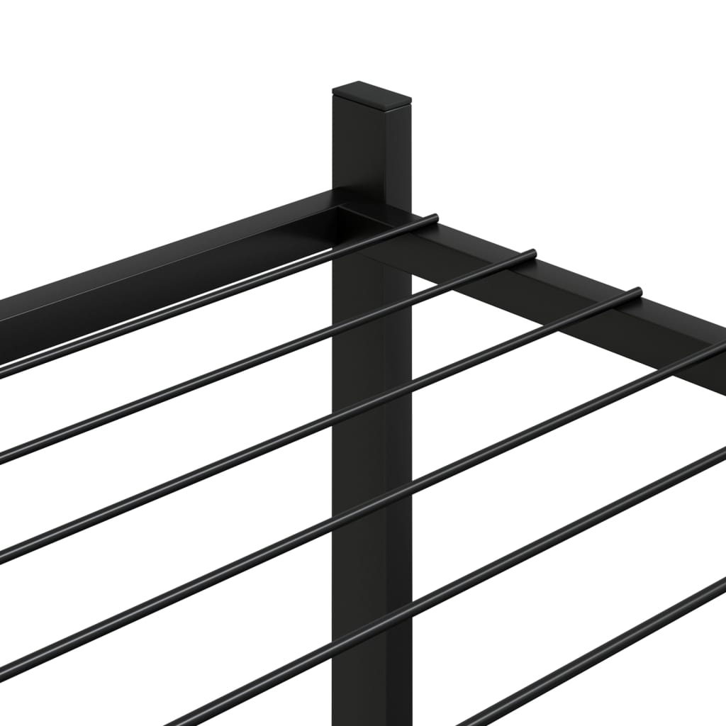 Portafiori 83X25X100 Cm Ferro Nero