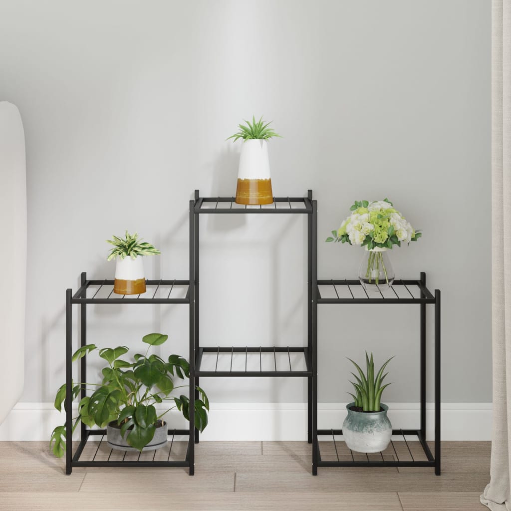 Portafiori 83X25X63,5 Cm Ferro Nero