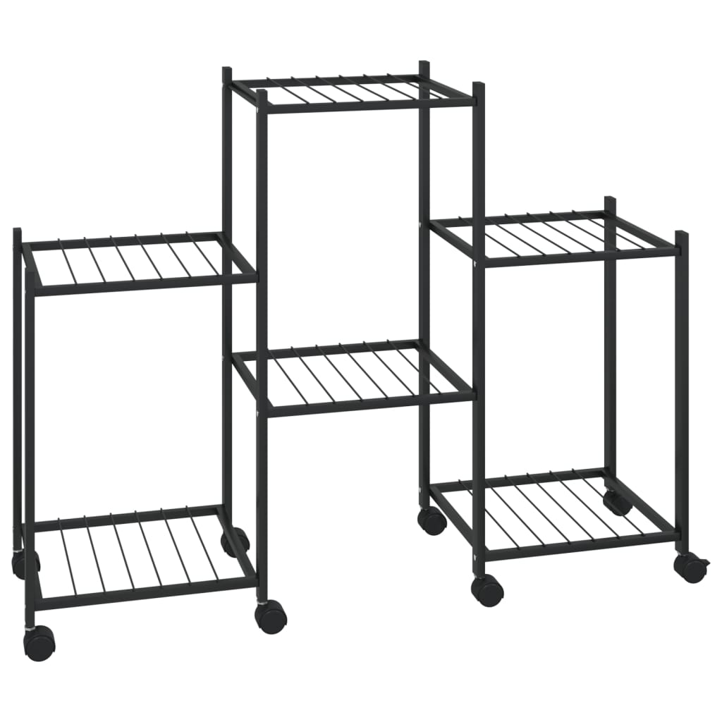 Portafiori 83X25X63,5 Cm Ferro Nero