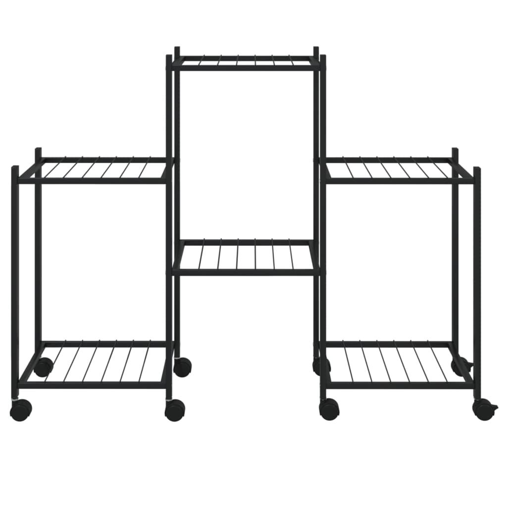 Portafiori 83X25X63,5 Cm Ferro Nero
