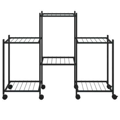 Portafiori 83X25X63,5 Cm Ferro Nero
