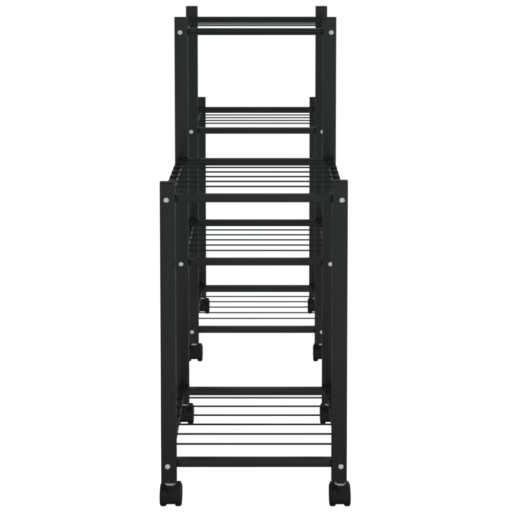 Portafiori 83X25X63,5 Cm Ferro Nero