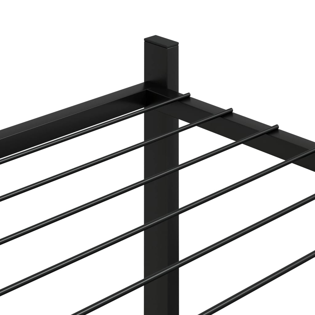 Portafiori 83X25X63,5 Cm Ferro Nero