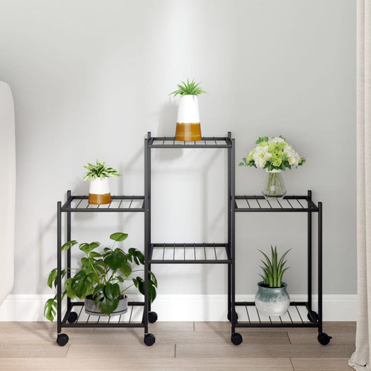 Portafiori 83X25X63,5 Cm Ferro Nero