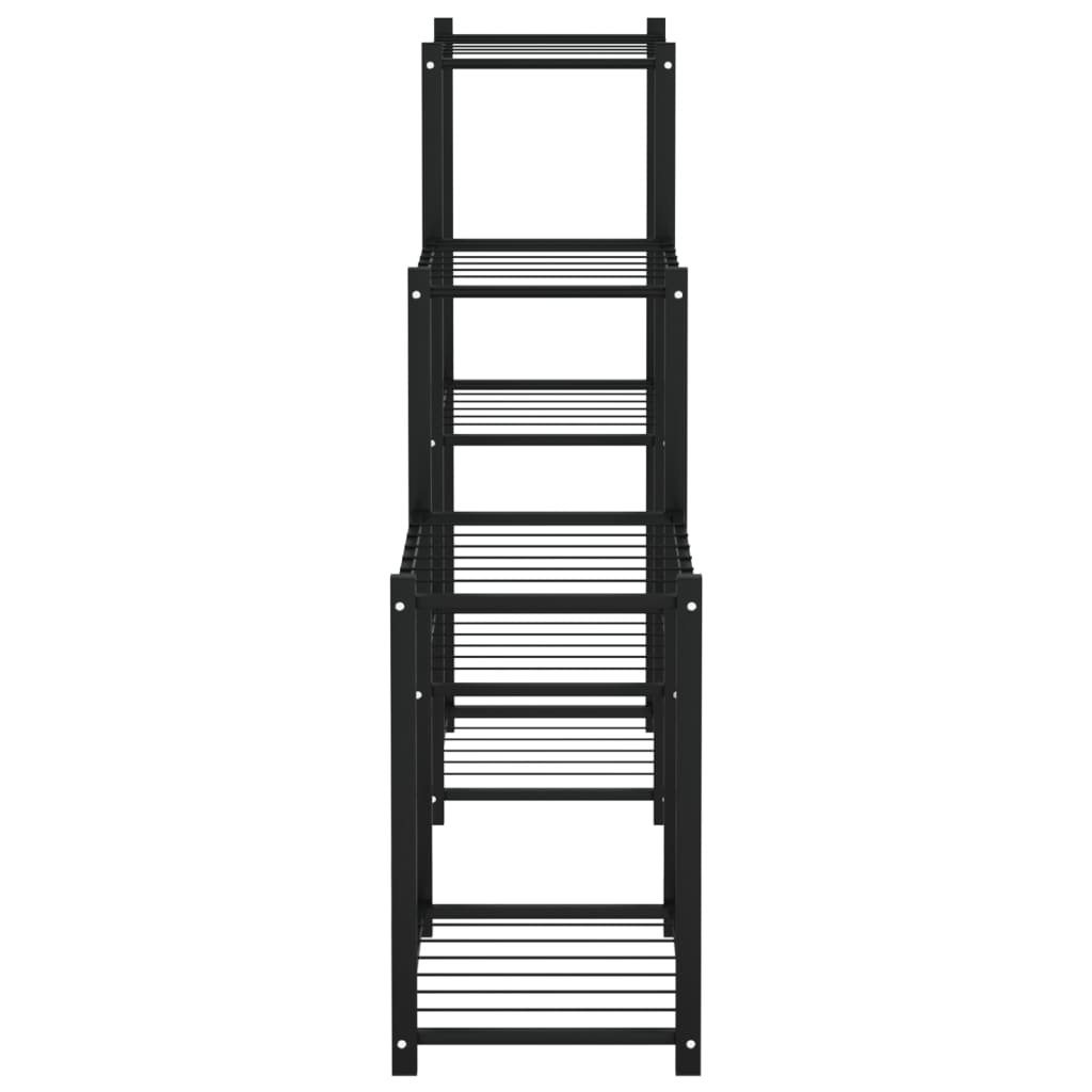 Portafiori 83X25X80 Cm Nero In Ferro