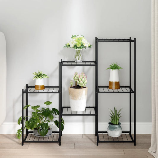 Portafiori 83X25X80 Cm Nero In Ferro