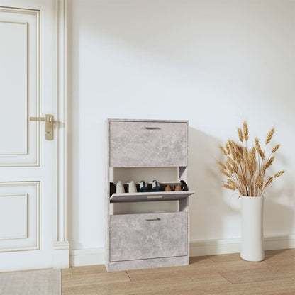 Scarpiera Nera 59X17X In Legno Multistrato
