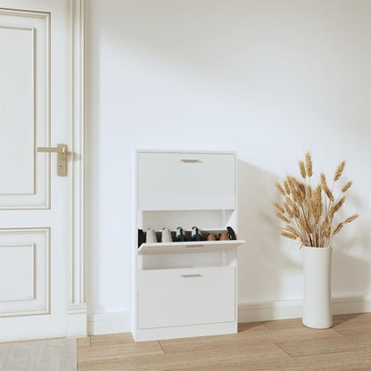 Scarpiera Nera 59X17X In Legno Multistrato