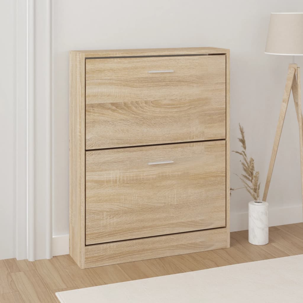 Scarpiera Nera 59X17X In Legno Multistrato