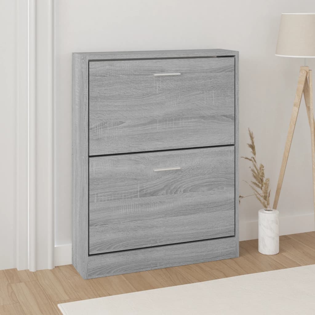 Scarpiera Nera 59X17X In Legno Multistrato