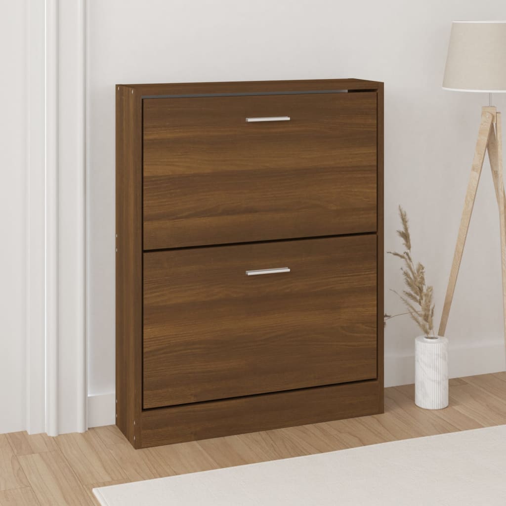 Scarpiera Nera 59X17X In Legno Multistrato