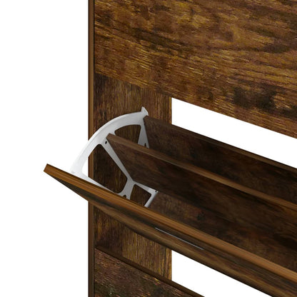 Scarpiera 63X24X In Legno Multistrato Rovere Fumo