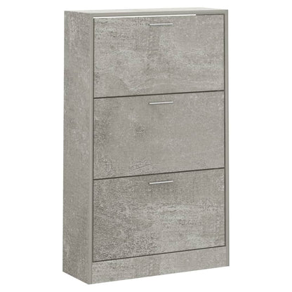 Scarpiera 63X24X In Legno Multistrato Grigio Cemento