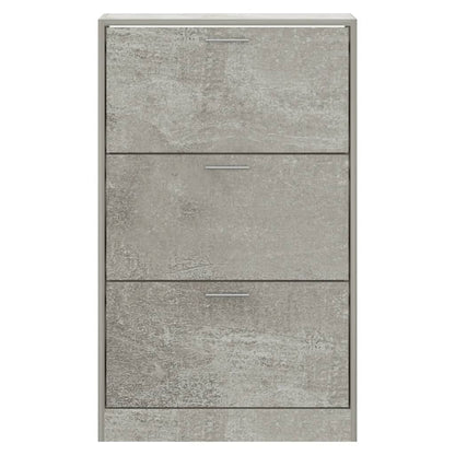 Scarpiera 63X24X In Legno Multistrato Grigio Cemento