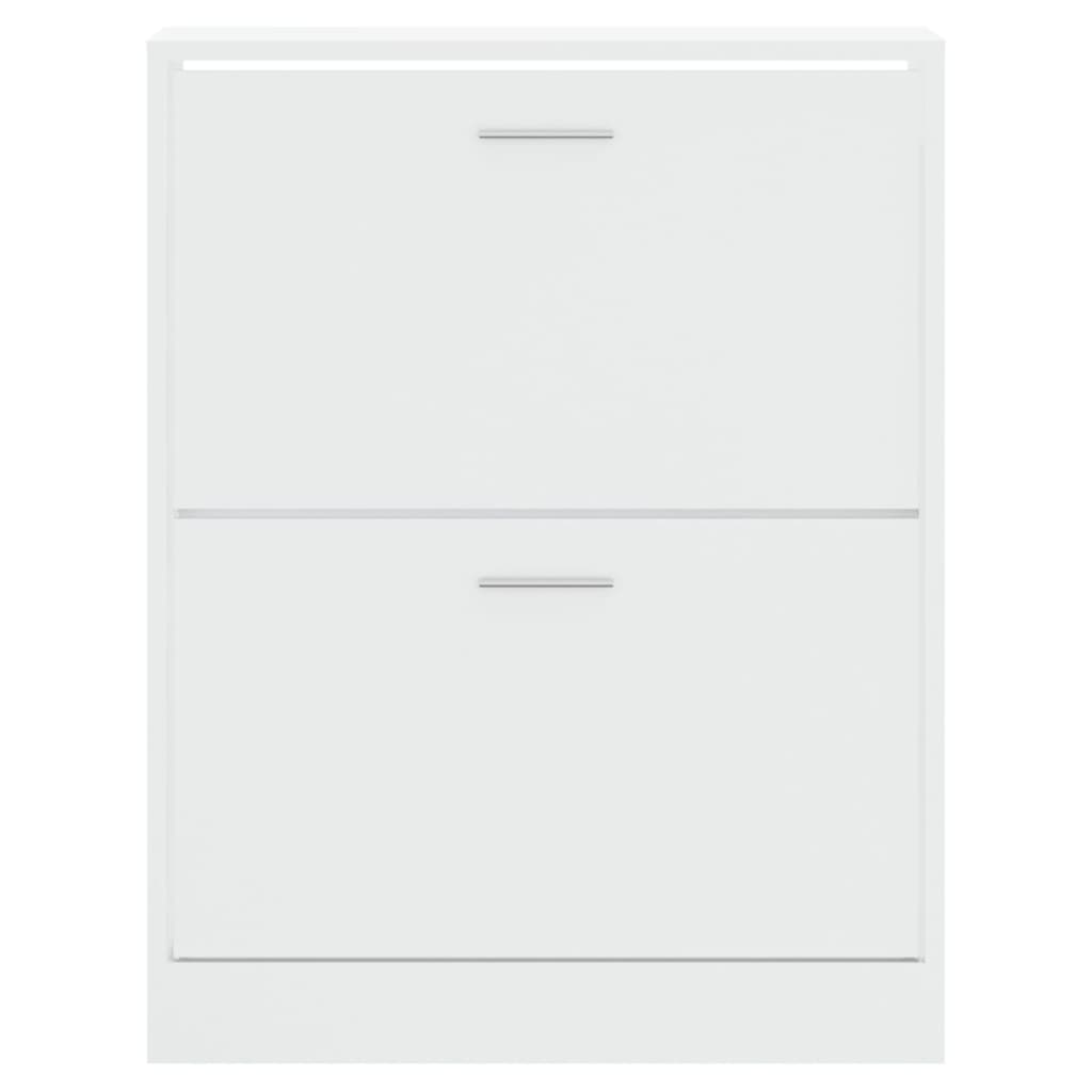 Scarpiera 63X24X In Legno Multistrato Bianco Lucido