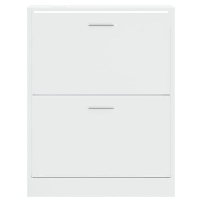 Scarpiera 63X24X In Legno Multistrato Bianco Lucido