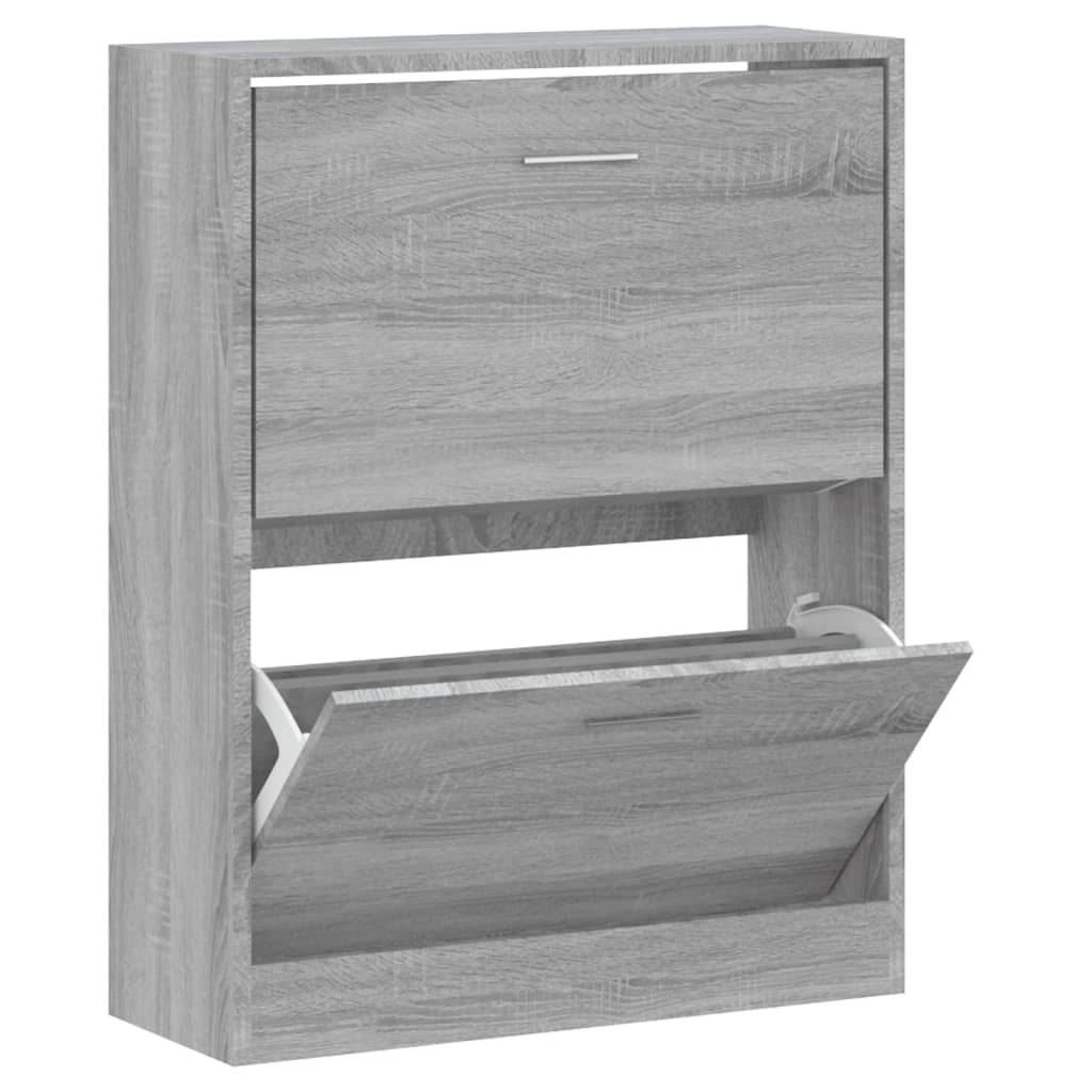 Scarpiera 63X24X In Legno Multistrato Grigio Sonoma
