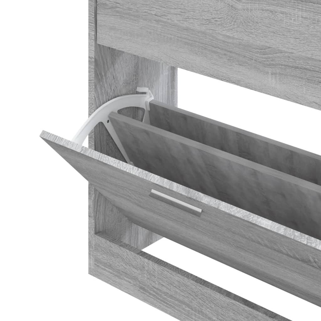 Scarpiera 63X24X In Legno Multistrato Grigio Sonoma