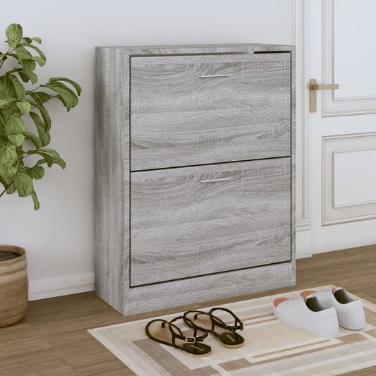 Scarpiera 63X24X In Legno Multistrato Grigio Sonoma