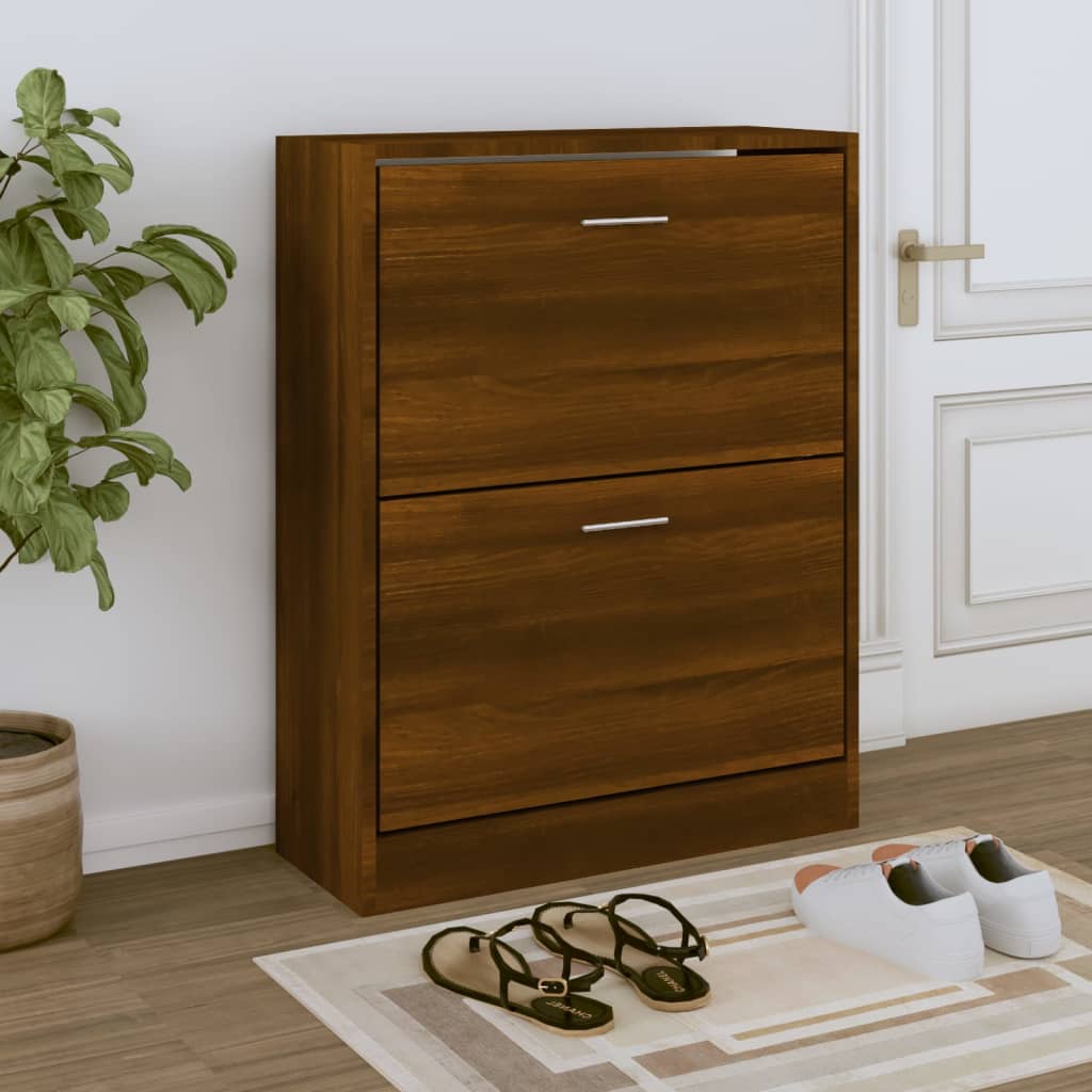 Scarpiera 63X24X In Legno Multistrato Rovere Marrone