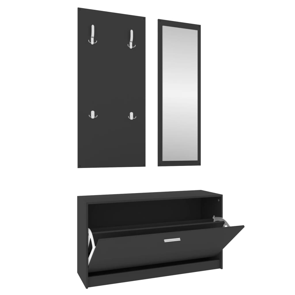 Set Scarpiere 3 In 1 In Legno Multistrato