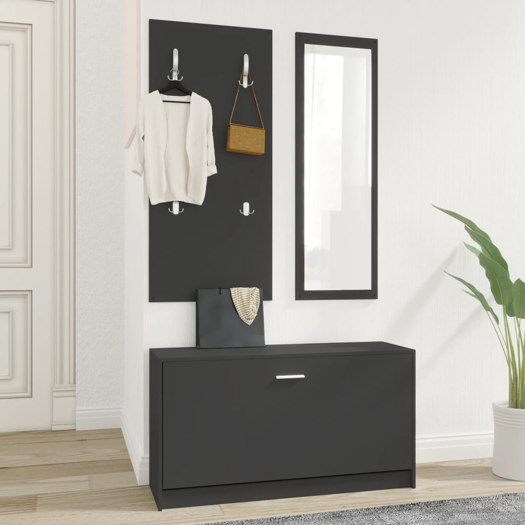 Set Scarpiere 3 In 1 In Legno Multistrato