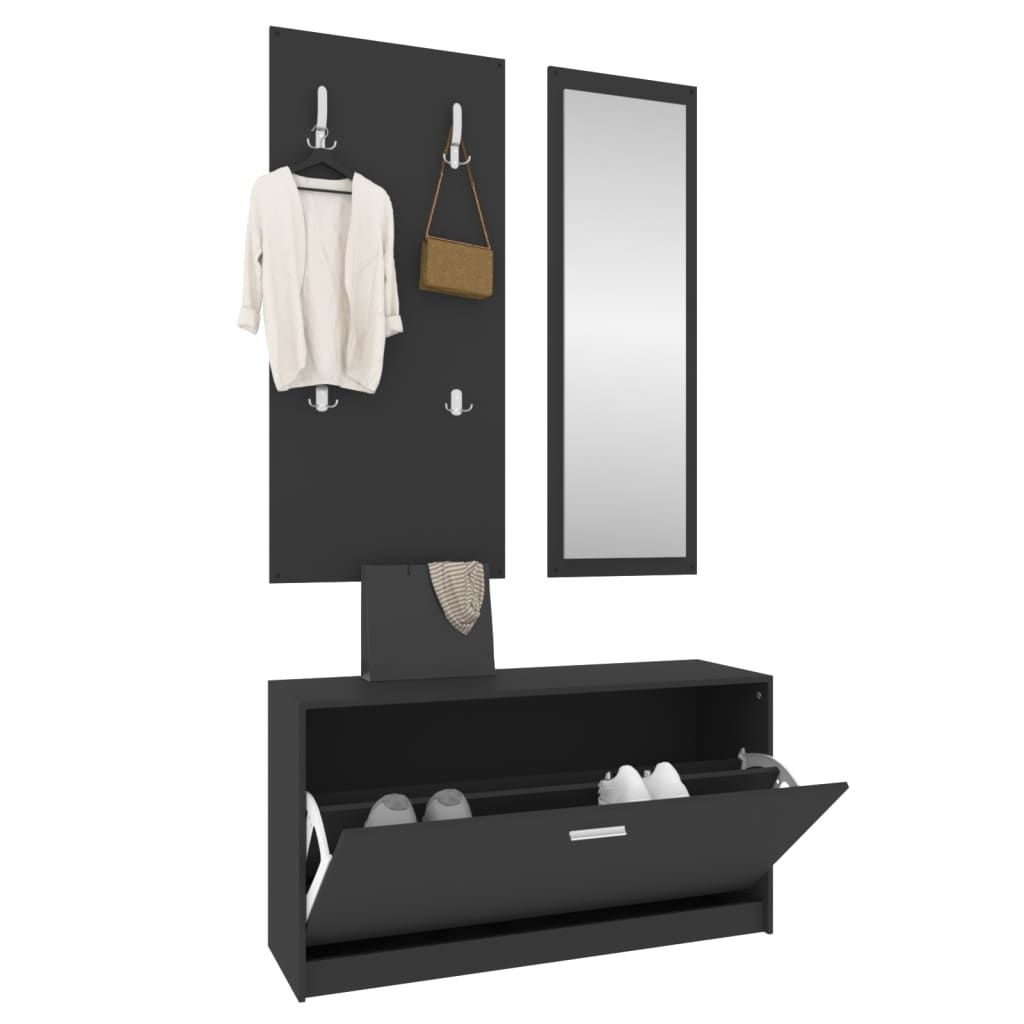 Set Scarpiere 3 In 1 In Legno Multistrato