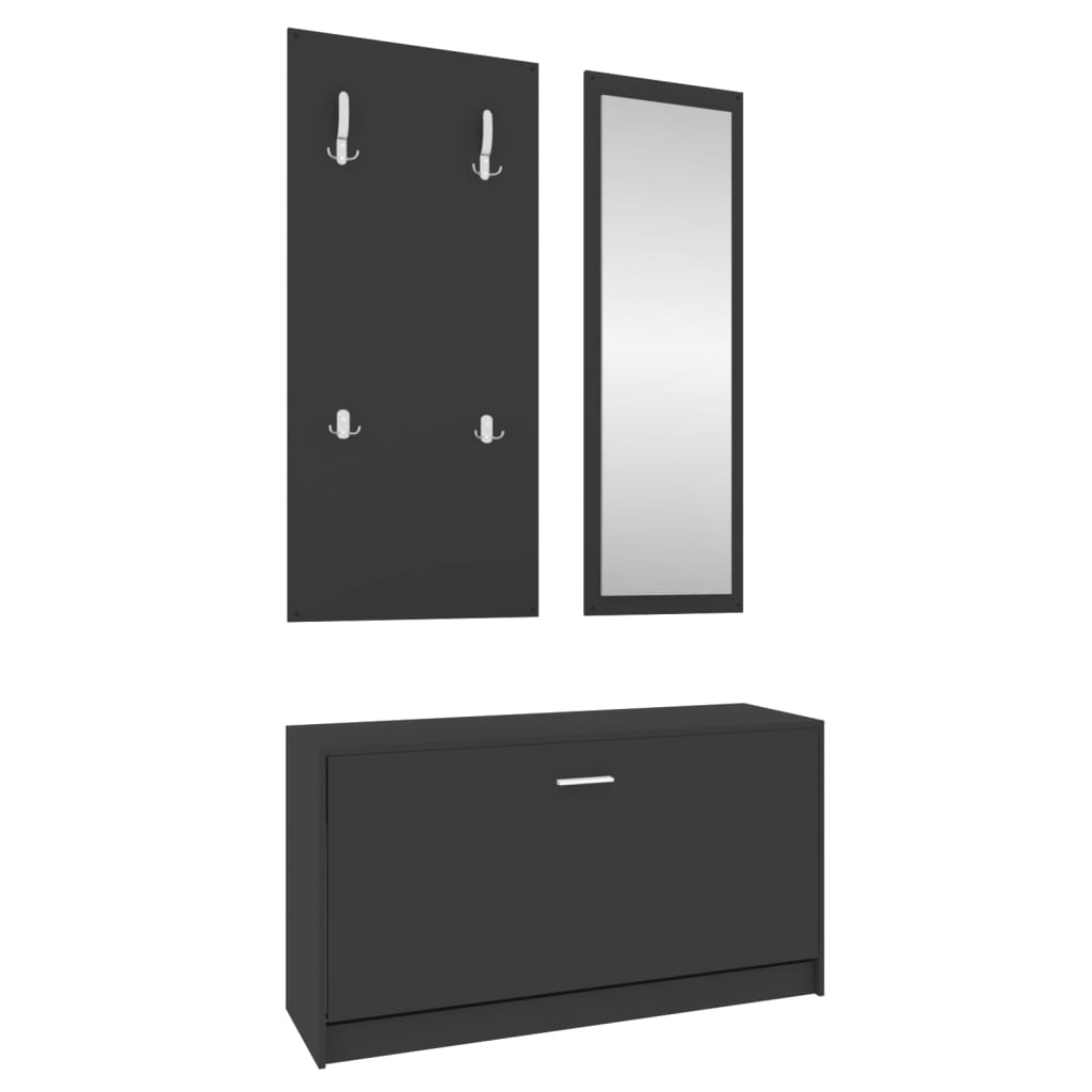 Set Scarpiere 3 In 1 In Legno Multistrato