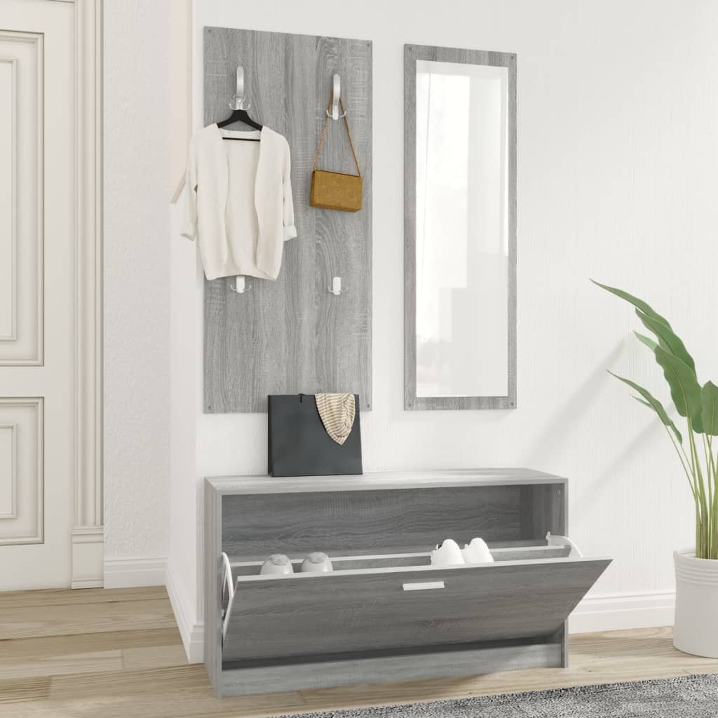 Set Scarpiere 3 In 1 In Legno Multistrato