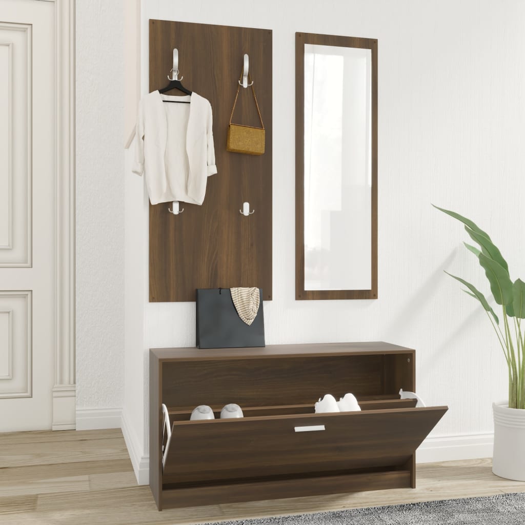 Set Scarpiere 3 In 1 In Legno Multistrato